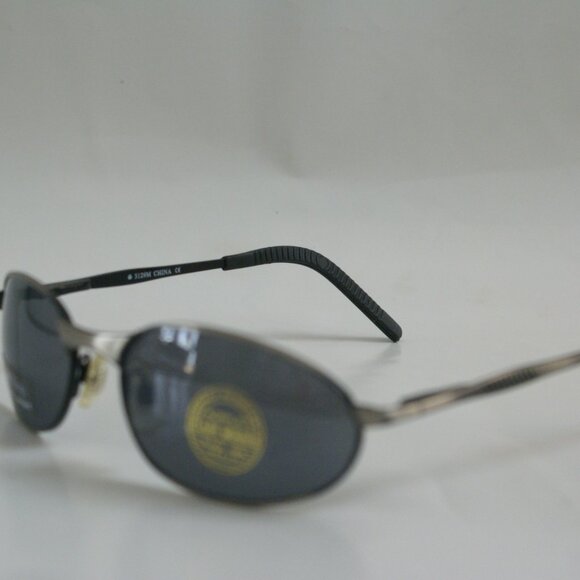 NWT Vintage 90's Mid Rectangle Metal Sport Sunglasses (Antiq Gunmetal) - Picture 3 of 5